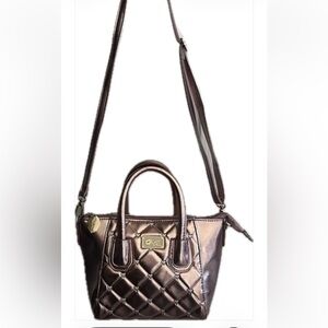 BETSEY JOHNSON LUV BETSEY Elegant Rose Gold Quilted Crossbody Bag NWT Like New